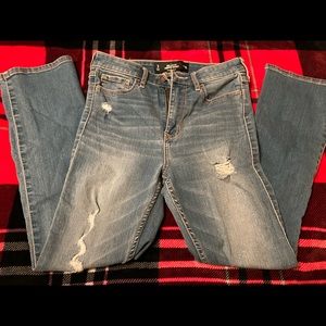 Hollister Cropped high rise skinny jeans